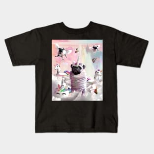 Pug Unicorn - Cute Funny Birthday Pugicorn Kids T-Shirt